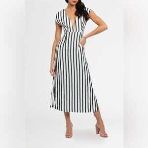 knee length dresses for ladies St. Agni Black Asymmetric Off Shoulder Dress  Dear Society
